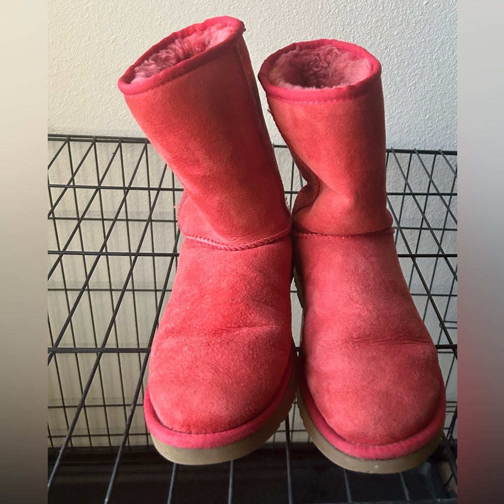 Red UGG Boots Size 8